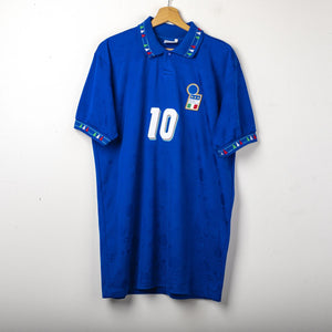 Maglia Home Italia Diadora R.Baggio n10 Mondiale Usa 1994  80x58