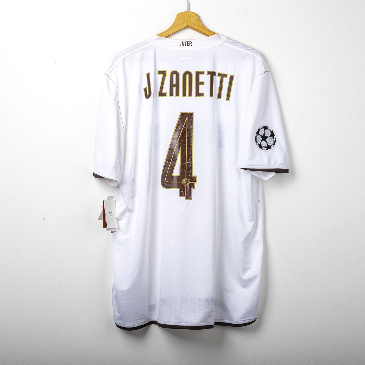 Maglia Ucl Away Inter Nike Zanetti n4 2008/2009
