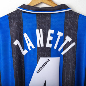 Maglia Home Inter Umbro Pirelli Zanetti n4 1996/1997