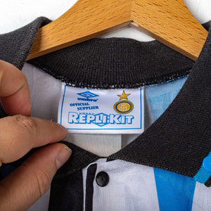 Inter Umbro Fitgar 1991/1992 White Away Shirt