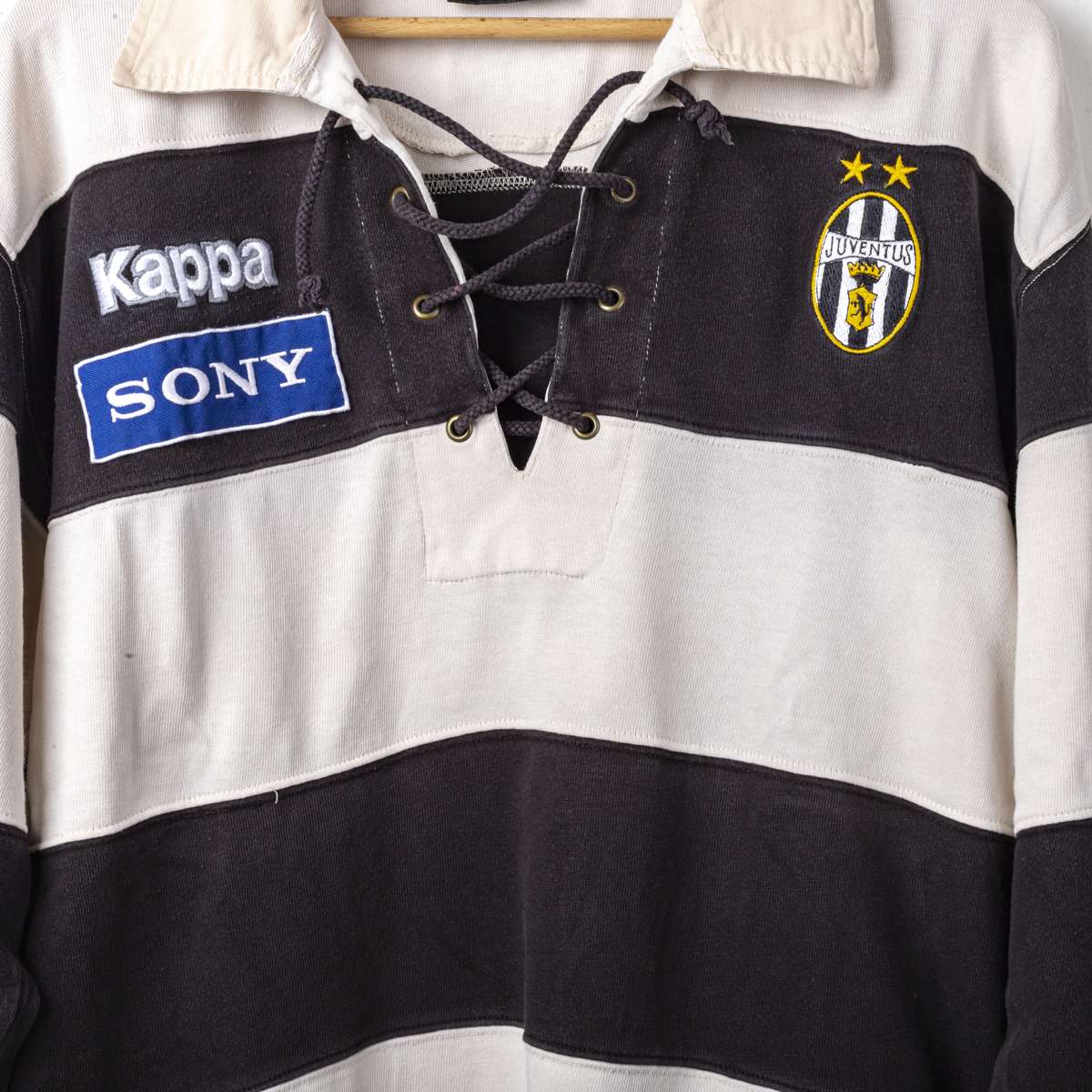 Juventus Polo White Black Kappa Sony 1996/1997
