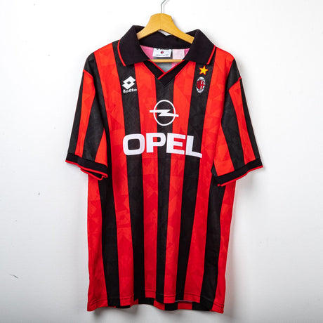 Maglia Home Milan Lotto Opel Maldini 3 1995/1996