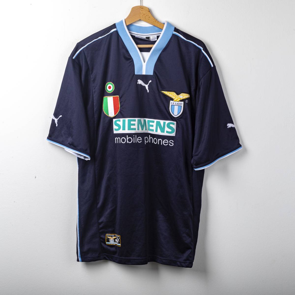 2000/2001 Away Lazio Puma Siemens Nesta 13 Jersey