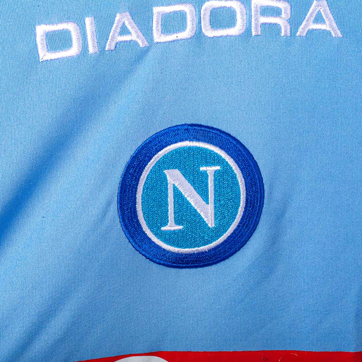 Napoli Diadora Home Shirt Lete Lavezzi 7 2007/2008