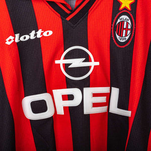 AC Milan Lotto Opel Savicevic 10 1997/1998 Home Shirt