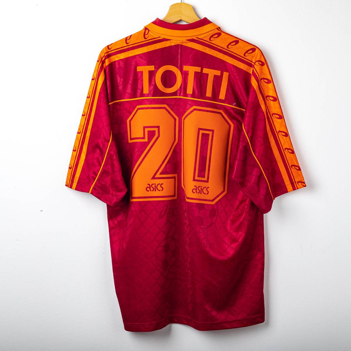 Roma Asics Totti 20 1995/1996 Home Shirt