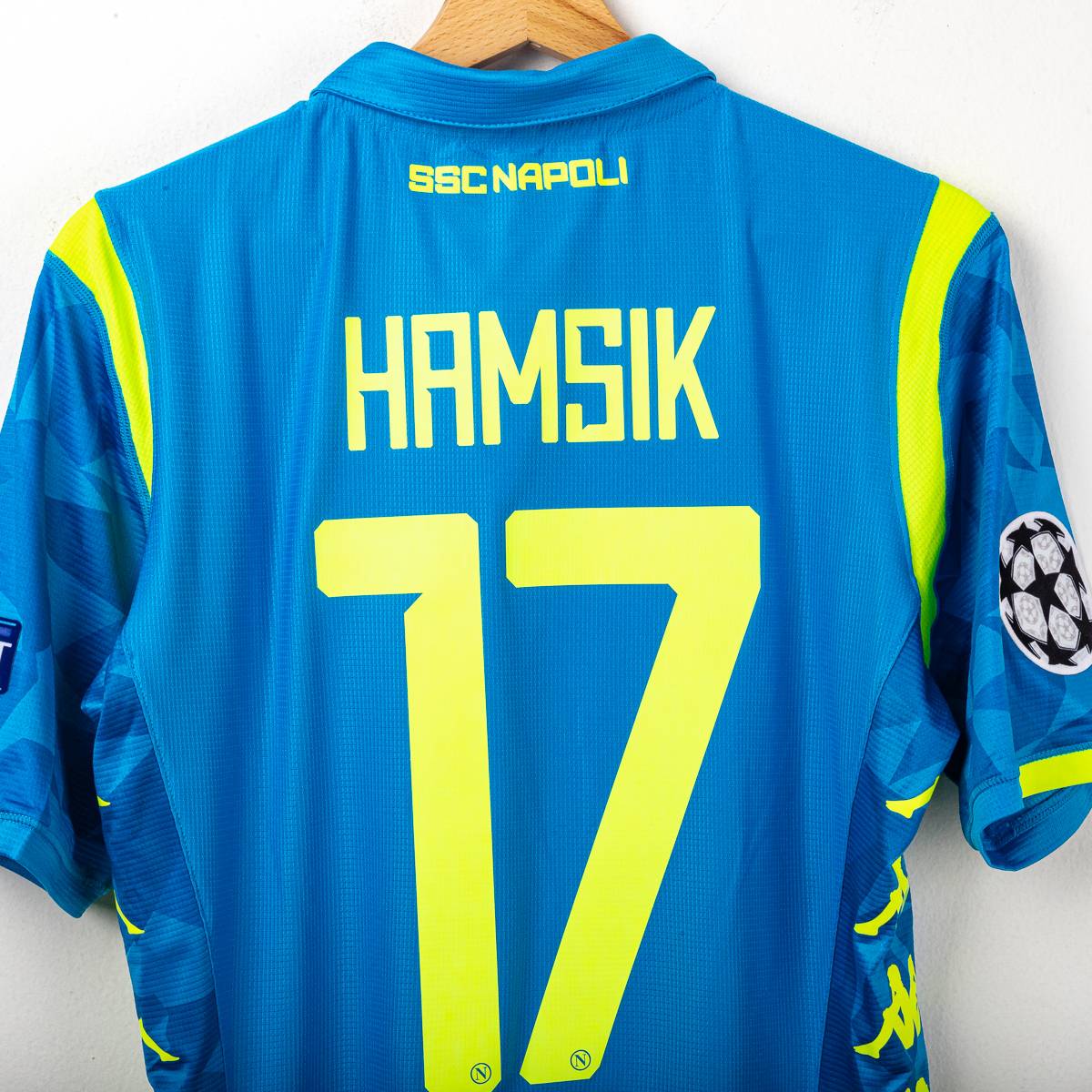 Maglia home uefa Ssc Napoli Kappa Hamsik 17 2018/2019