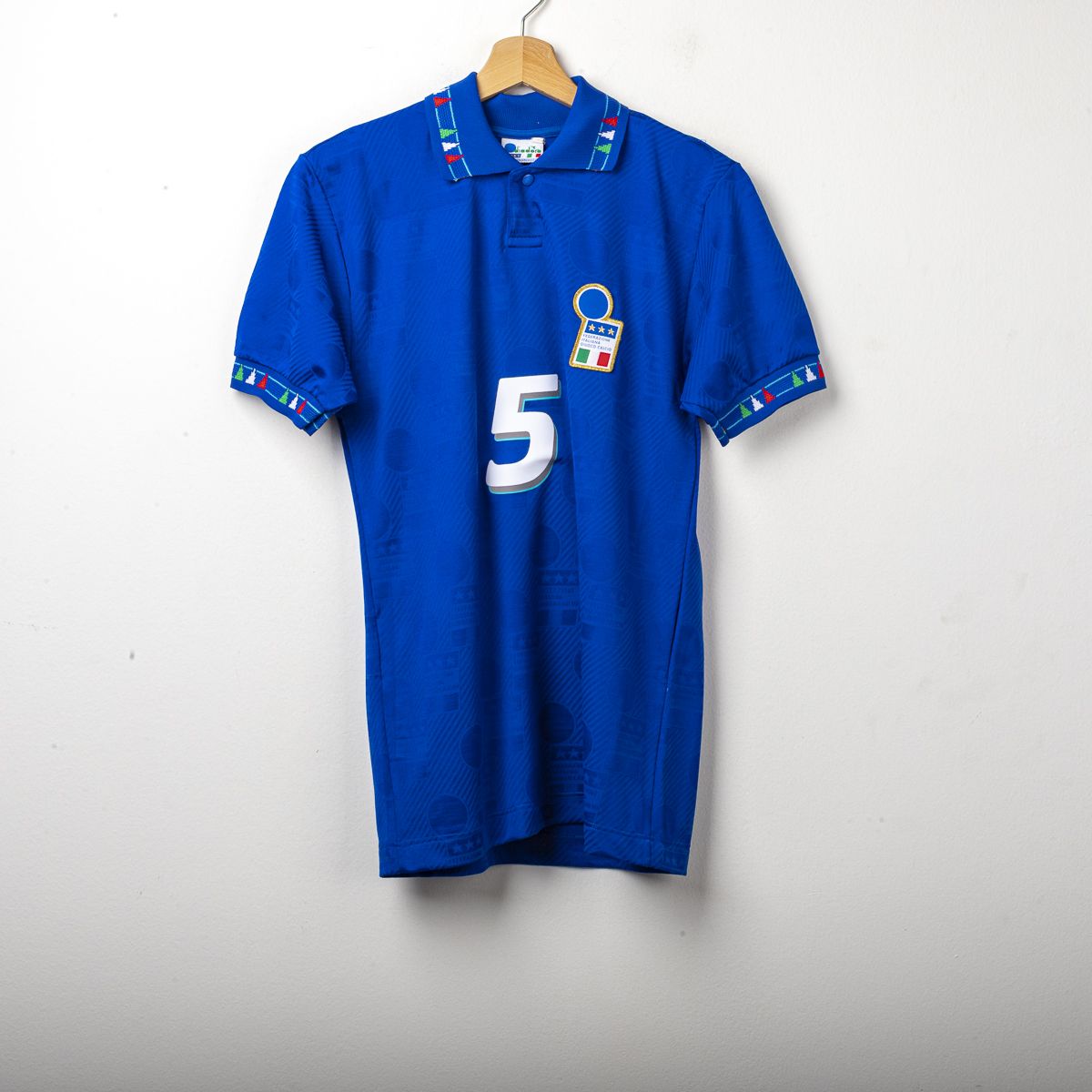 Maglia Italia Diadora Maldini n5 Mondiale USA 1994