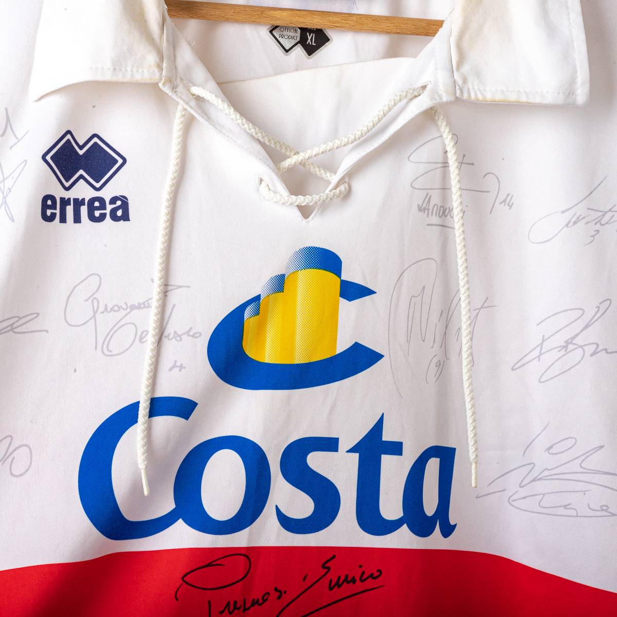 Maglia away genoa errea autografata 2004/2005