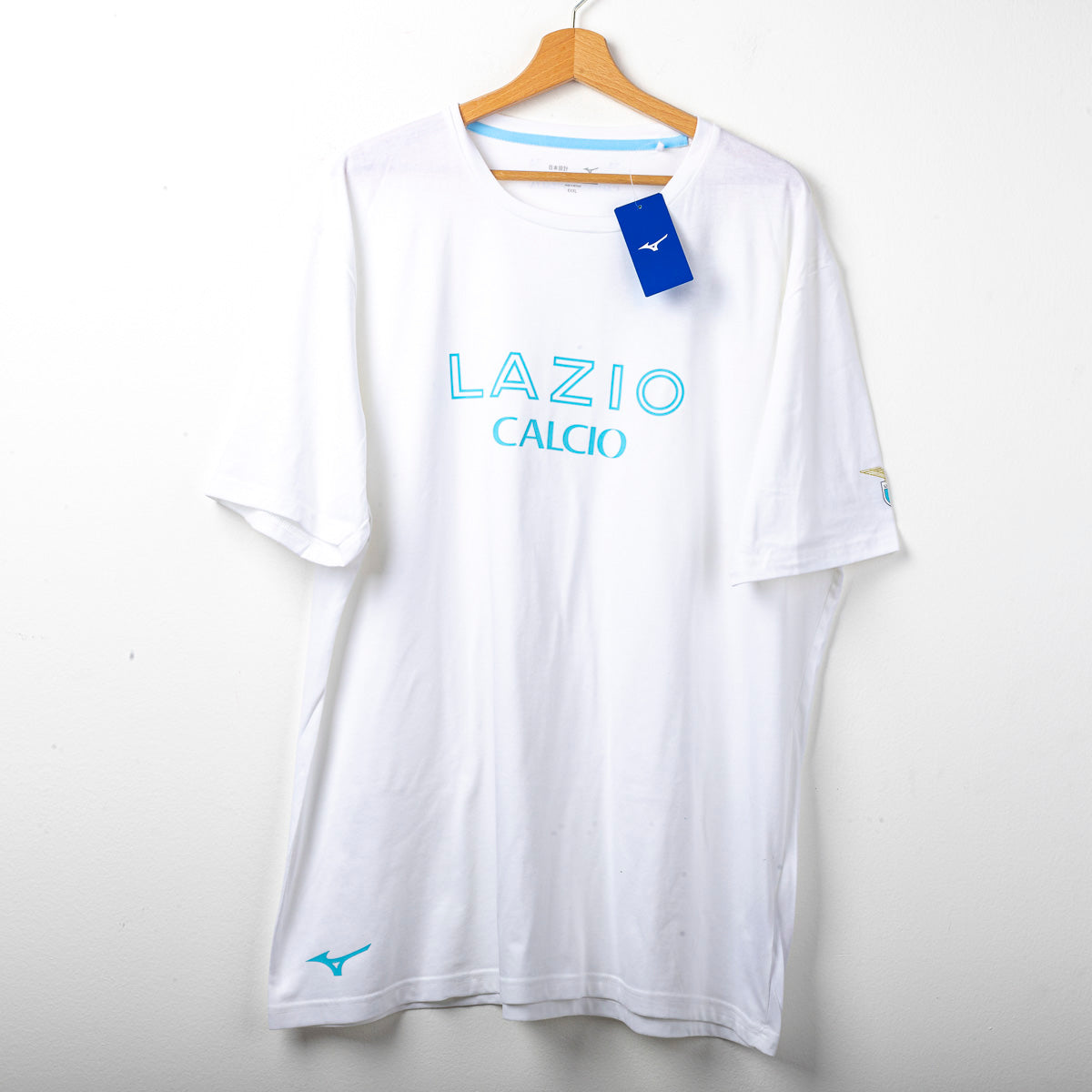 T-shirt anniversario Lazio Mizuno bianca