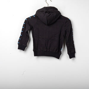 Felpa bambino Lazio nera full zip con cappuccio 2019/2020