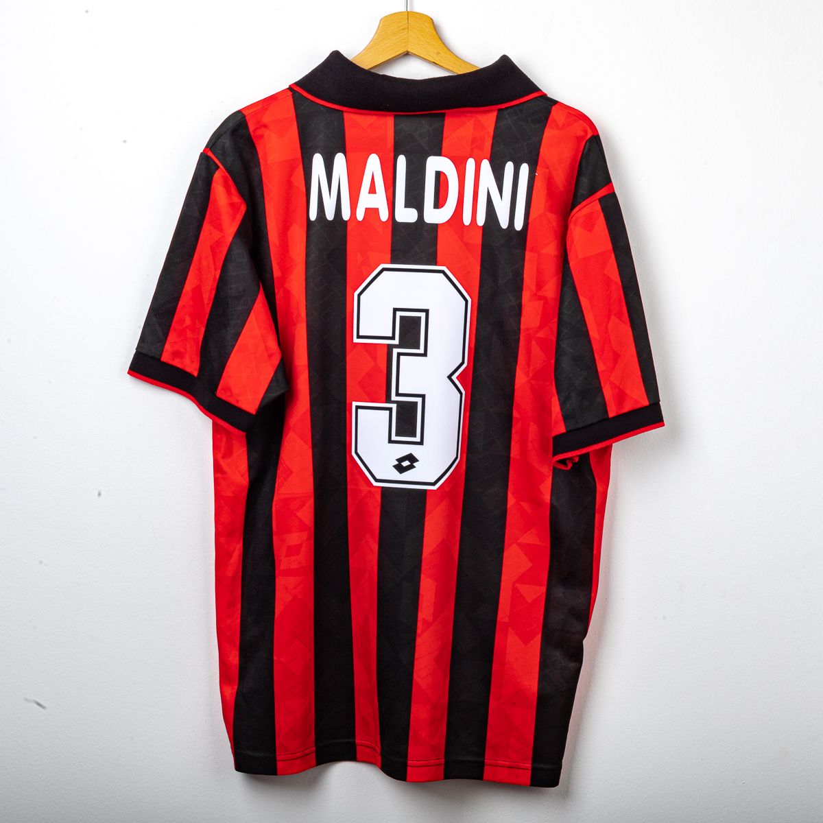 Maglia Home Milan Lotto Opel Maldini 3 1995/1996