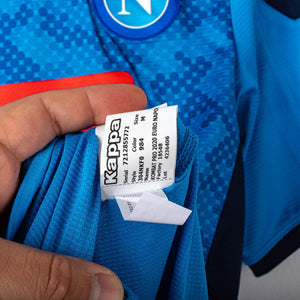 Maglia Home Napoli Kappa Mertens 14 Uefa 2018/2019
