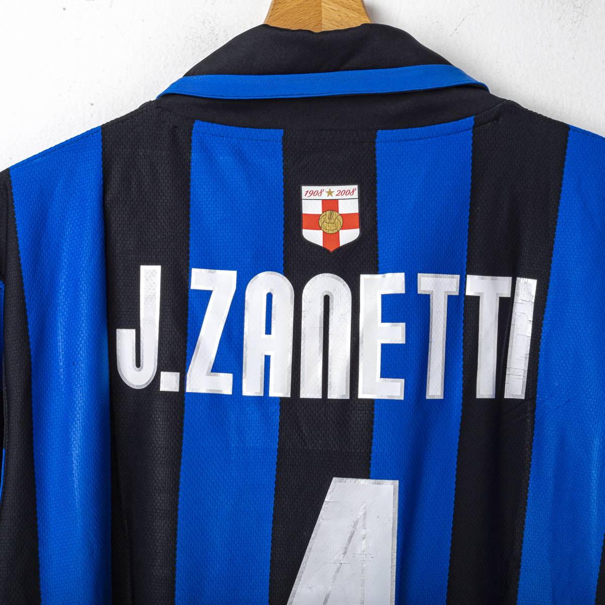 Maglia Home Inter Nike Zanetti 4 2007/2008  79x52