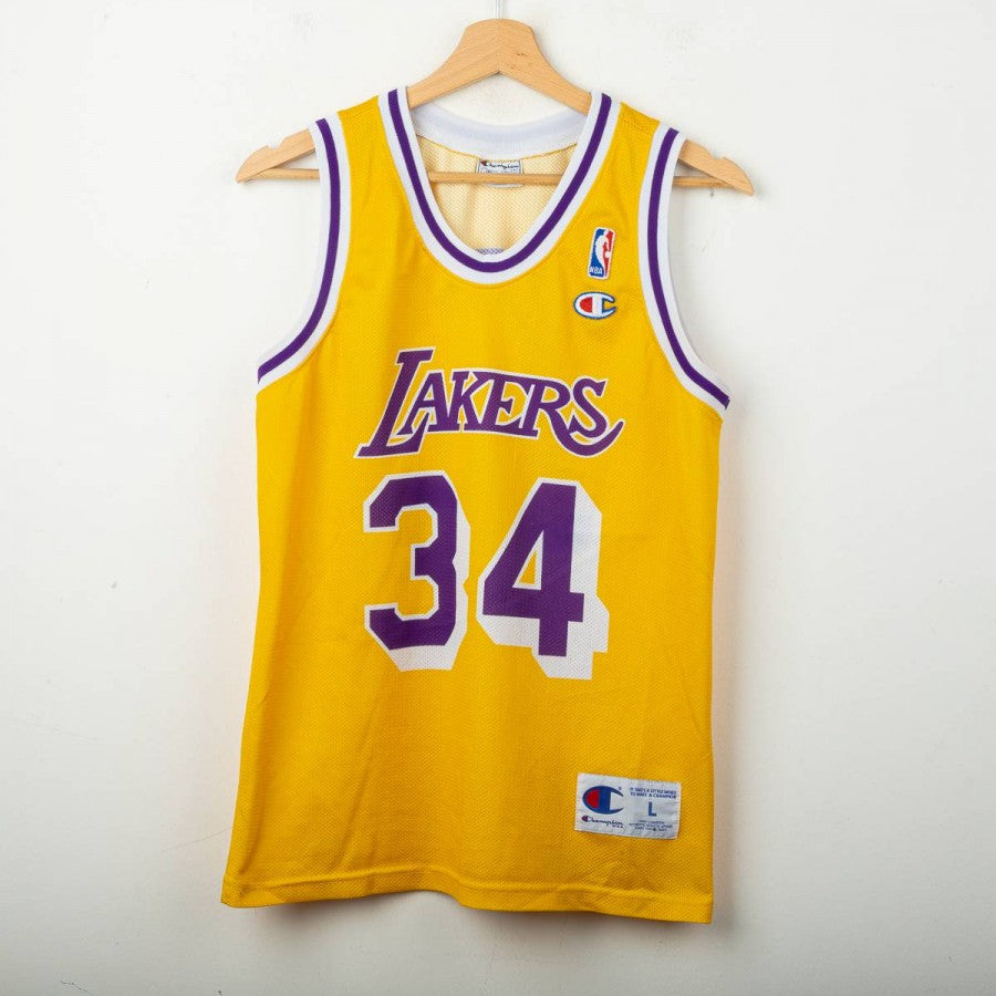 NBA Champion Lakers O'Neal 34 Jersey