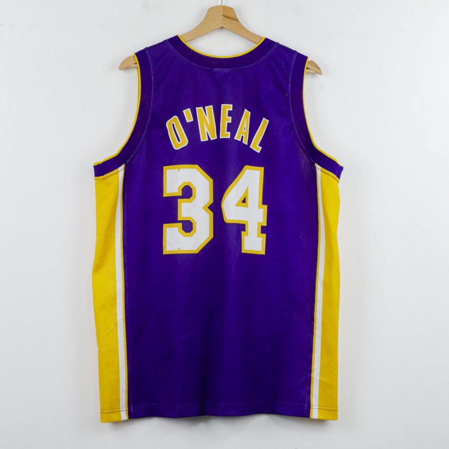 NBA Los Angeles Lakers Champion O'Neal 34 Jersey