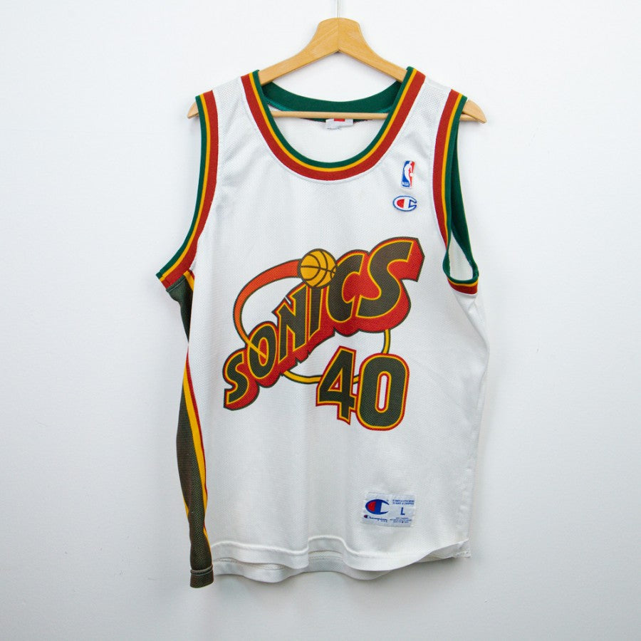 1995/1997 Nba Sonics Champion Kemp 40 Jersey