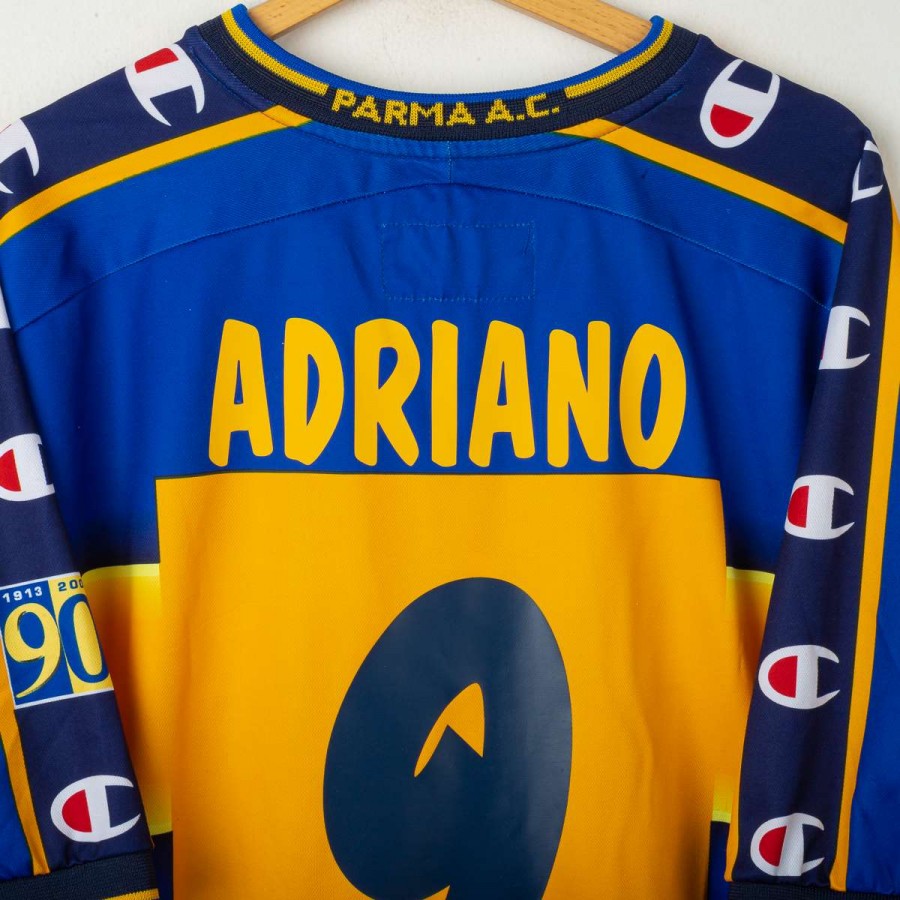 Parma Home Shirt 2002/2003 Adriano 9 Champion