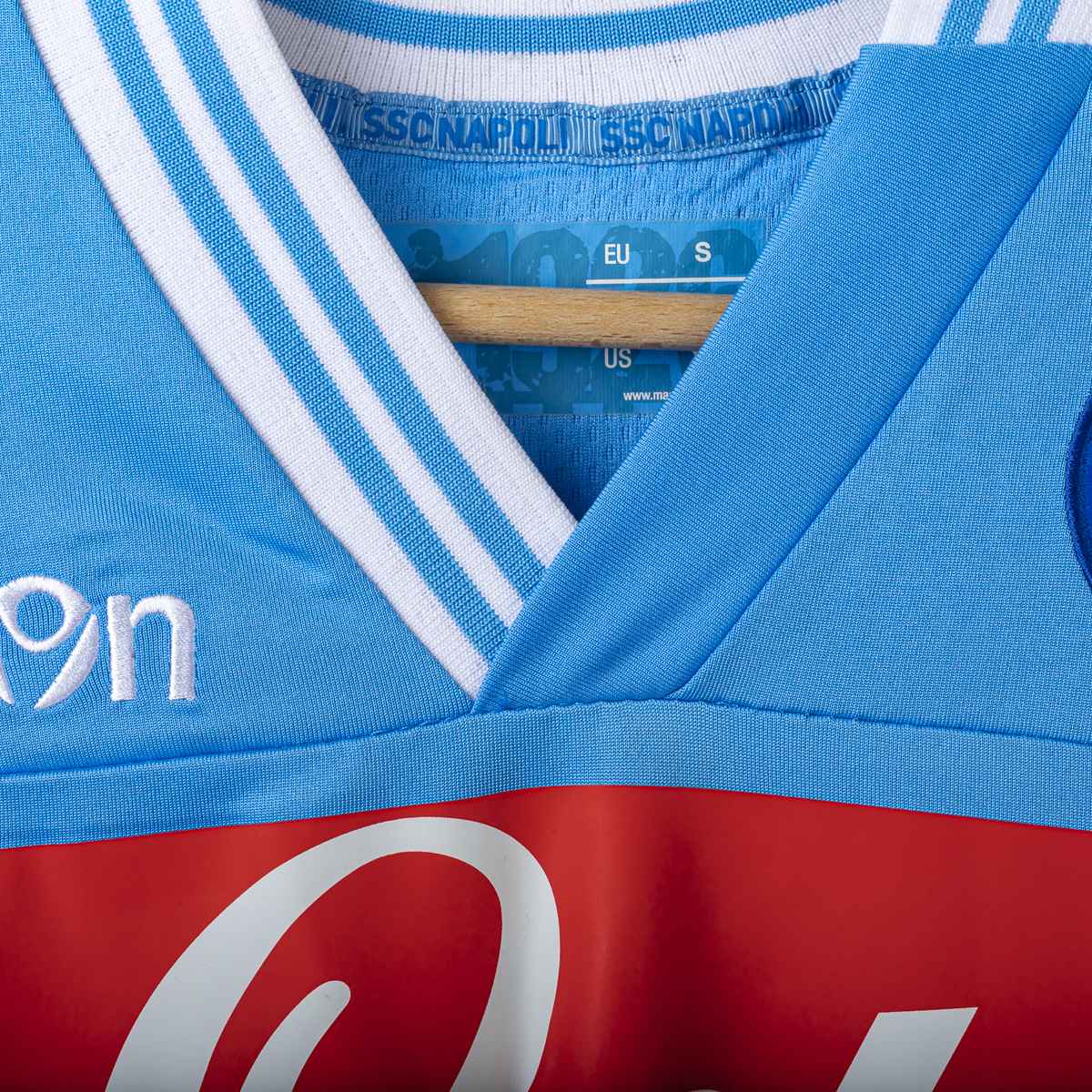 Napoli Macron Lete Cavani 7 2012/2013 Home Shirt