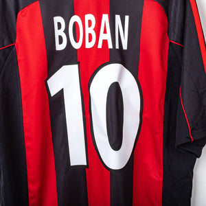 Maglia Home Milan Adidas Boban 10 2001/2002