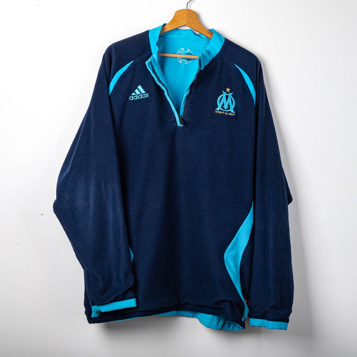 Giacca Pile Reversibile Olympique Marsiglia Adidas 2004/2005