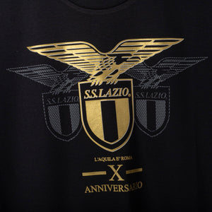 T-shirt Lazio Mizuno X Anniversario nera oro