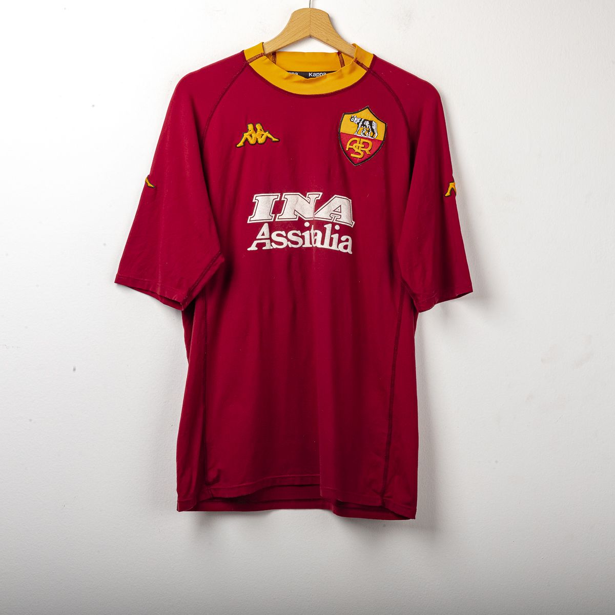 Maglia Home As Roma Kappa Batistuta n18 2000/2001