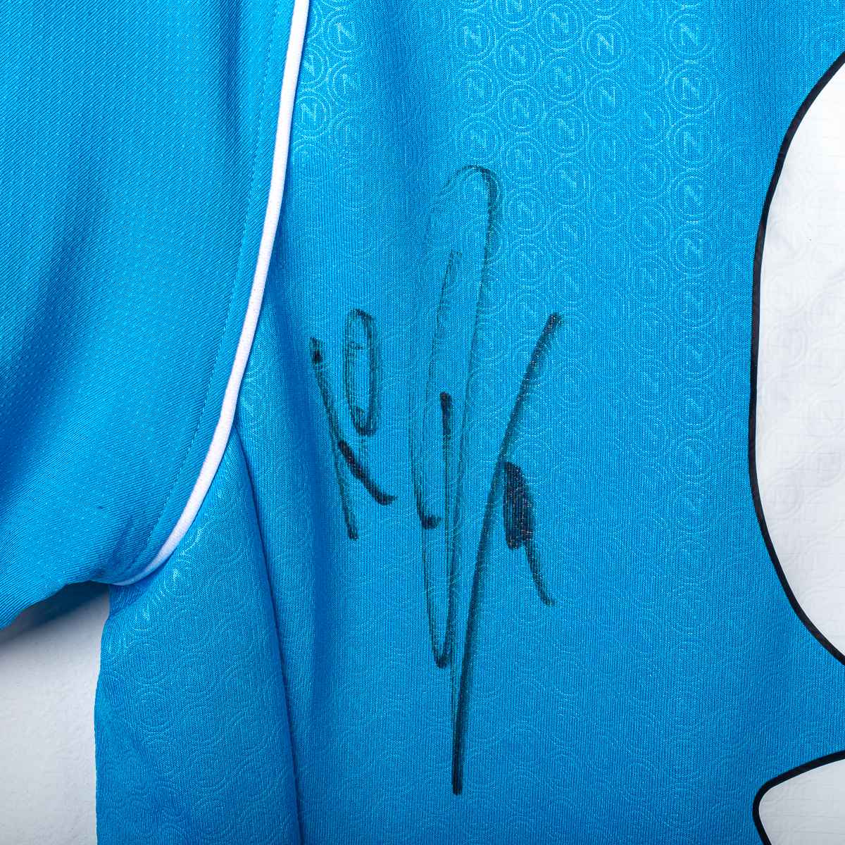 Napoli EA7 Osimhen 9 Signed Home Shirt 2023/2024