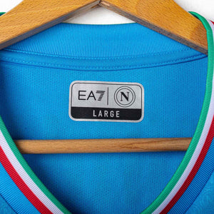 Napoli EA7 Osimhen 9 Signed Home Shirt 2023/2024
