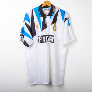 Inter Umbro Fitgar 1991/1992 White Away Shirt