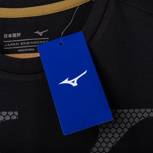T-shirt SS Lazio Mizuno X Anniversary nera oro