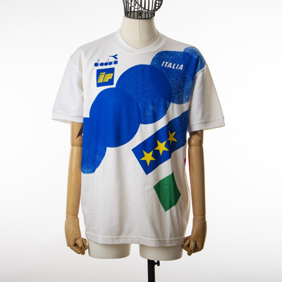 1990 diadora training italy jersey ip