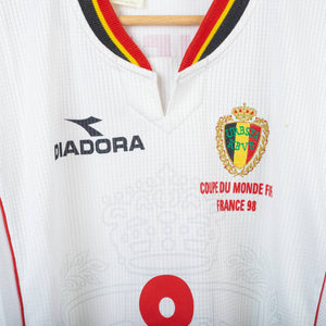 Maglia e pantaloncino Away Belgio Diadora Oliveira 8 Francia 98 by DIADORA (23)