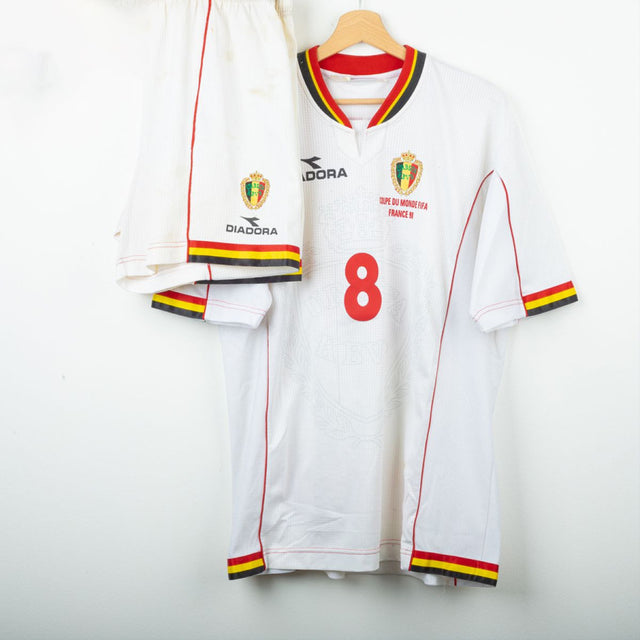 Maglia e pantaloncino Away Belgio Diadora Oliveira 8 Francia 98 by DIADORA