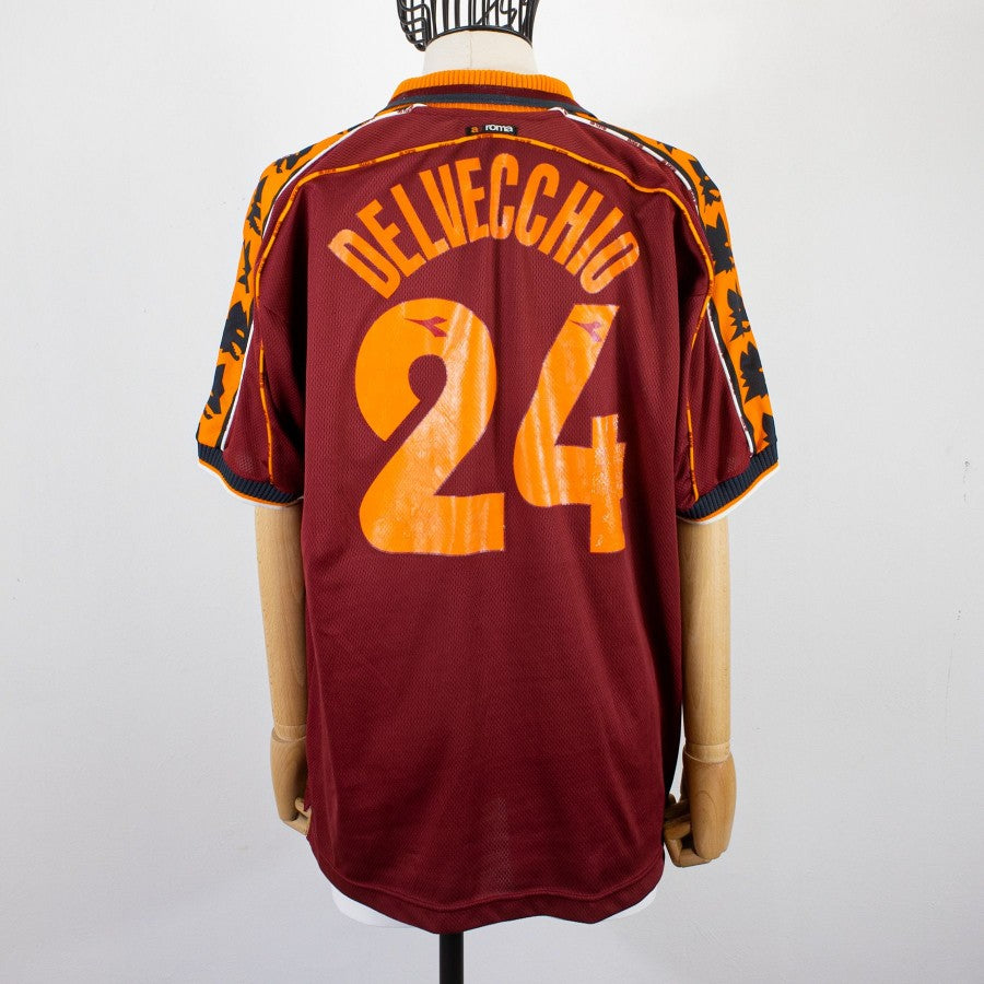 MAGLIA HOME ROMA DIADORA 1998/1999 DELVECCHIO 24 by DIADORA - Le 7 sorelle