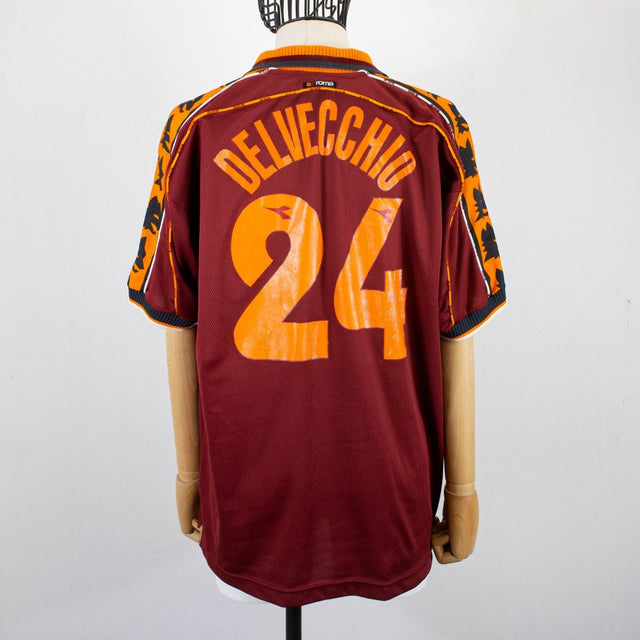 MAGLIA HOME ROMA DIADORA 1998/1999 DELVECCHIO 24 by DIADORA - Le 7 sorelle