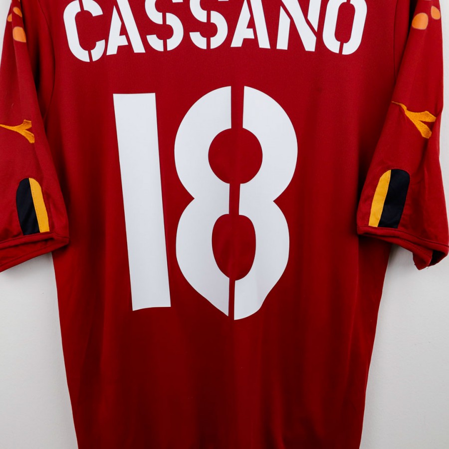 Maglia Home Roma Diadora Cassano 18 2004/2005  by DIADORA - Home (5)