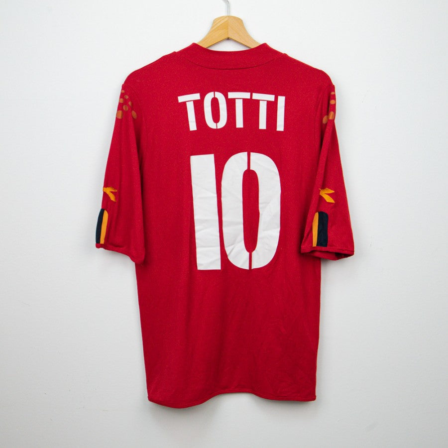 Maillot Vintage AS Roma Totti – Diadora Mazda XL (saison 2004-2005)