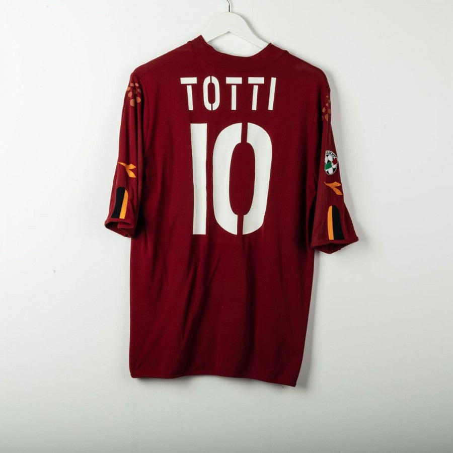 AS Roma 2003/2004 Home Jersey Totti 10 Diadora