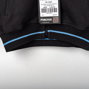 Felpa Lazio Macron Bambino Full Zip Nera 2020/2021