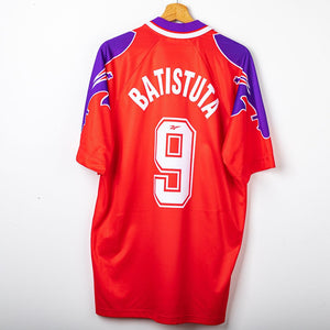 Maglia Third Rossa Fiorentina Reebok Batistuta 9 1996/1997