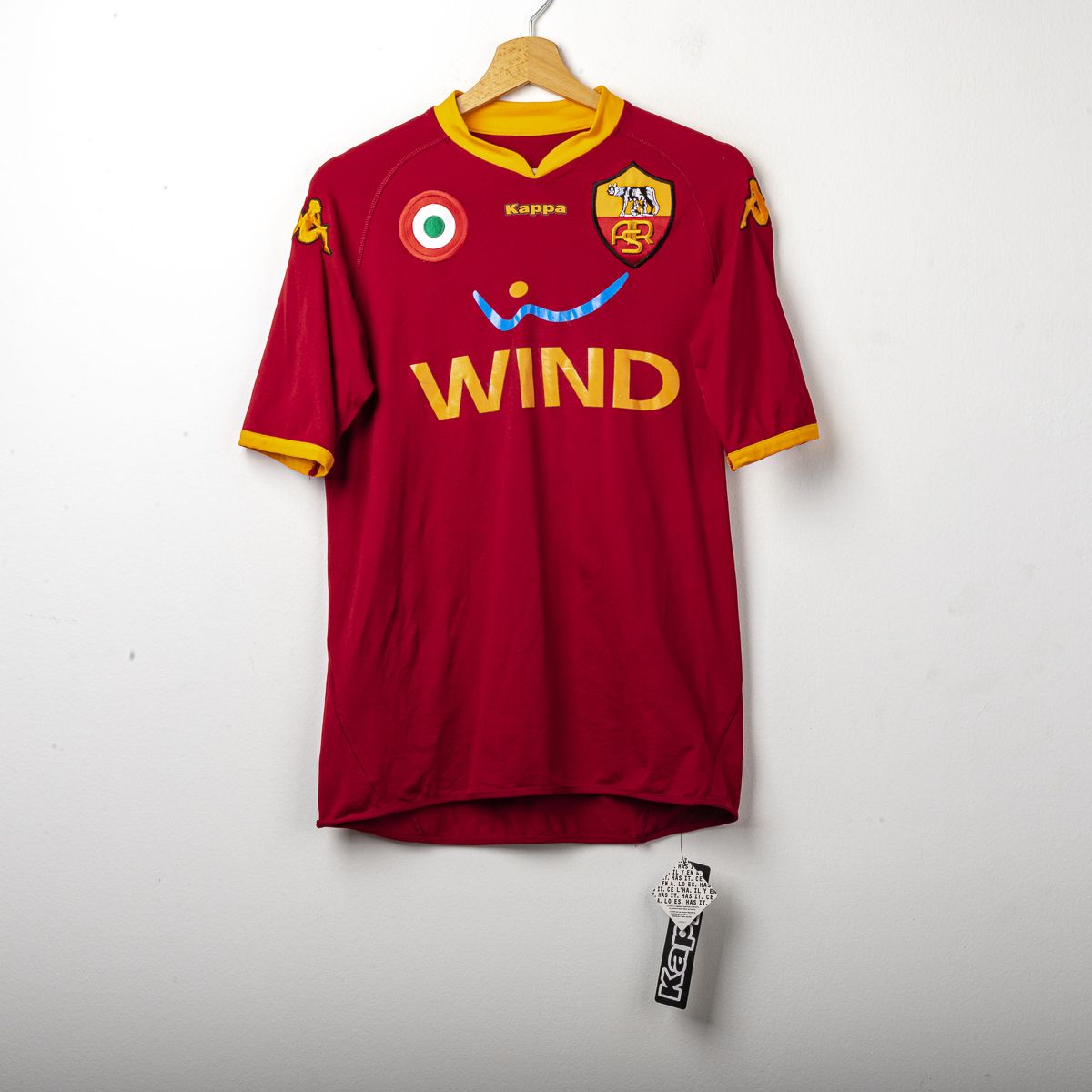 Maglia Home Roma Kappa Totti n10 con cartellino 2007/2008