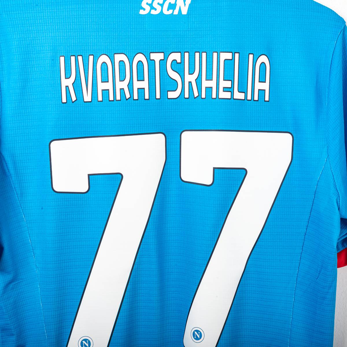Maglia Natale napoli ea7 Kvaratskhelia 77 2022/2023