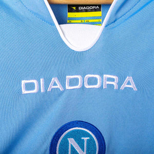 Napoli Diadora Home Shirt Lete Lavezzi 7 2007/2008
