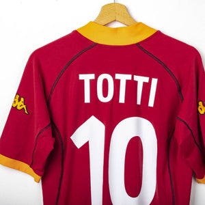 2001/2002 AS Roma Kappa Totti 10 Home Shirt  