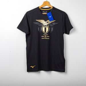 T-shirt Lazio Mizuno X Anniversario nera oro