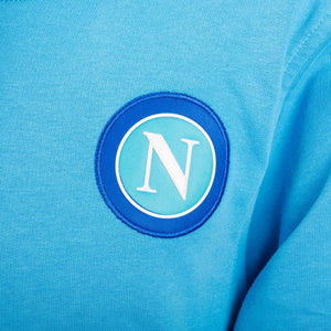 Felpa con cappuccio D10S azzurra ssc napoli 2022/2023 by EA7 - Home (7)