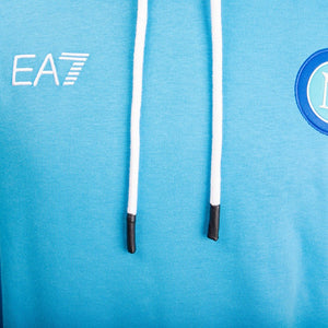 Felpa con cappuccio D10S azzurra ssc napoli 2022/2023 by EA7 - Home (8)