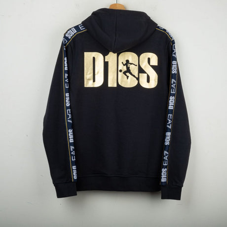 Felpa con cappuccio D10S blu ssc napoli 2022/2023 by EA7 - Home (2)