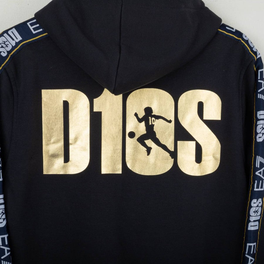 Felpa con cappuccio D10S blu ssc napoli 2022/2023 by EA7 - Home (4)